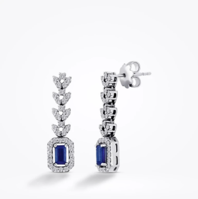 5.79 Karat Pırlanta Safir Set - 2