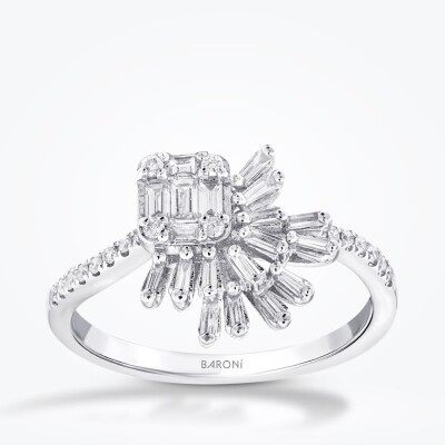 1.28 Karat Pırlanta Baget Set - 4