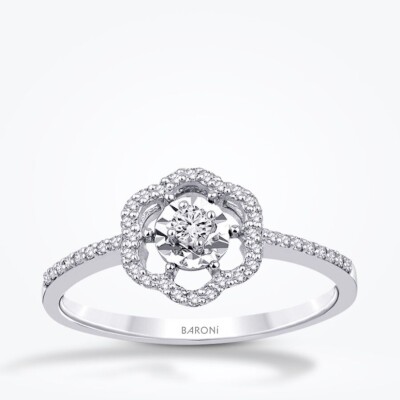 0.64 Karat Pırlanta Çiçek Trend Set - 2