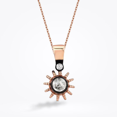 0.42 Karat Elmas Tektaş Set - 3