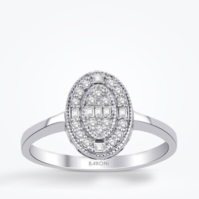 0.87 Karat Pırlanta Baget Set - 2