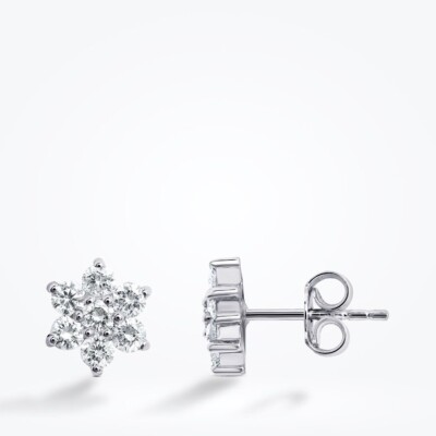 0.97 Karat Pırlanta Çiçek Set - 4