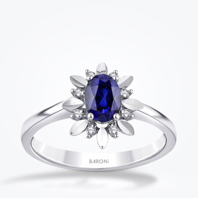 4.01 Karat Pırlanta Safir Set - 2