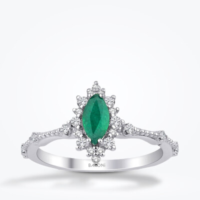 2.04 Karat Pırlanta Zümrüt Set - 2