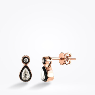 0.37 Karat Elmas Damla Set - 4