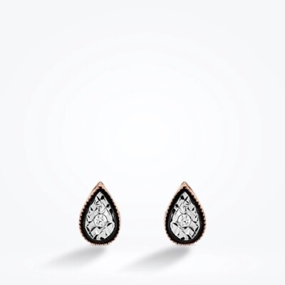 0.08 Karat Pırlanta Damla Mini Set - 3