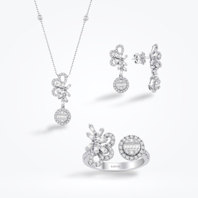 1.98 Karat Pırlanta Baget Set