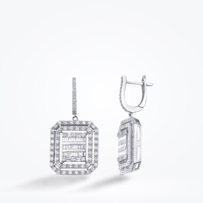 3.22 Karat Pırlanta Baget Set - 4