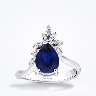 8.69 Karat Pırlanta Safir Set - 4