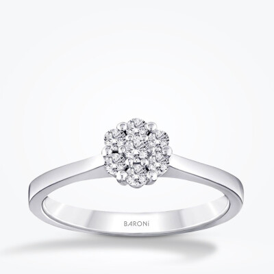 0.88 Karat Pırlanta Çiçek Set - 2