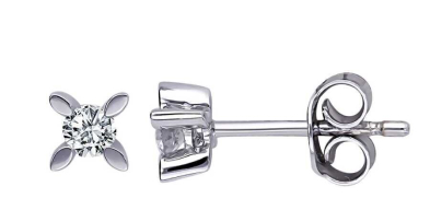 Pırlanta Tektaş Küpeler