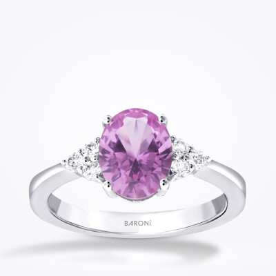 8.66 Karat Pırlanta Pink Safir Trend Set - 2