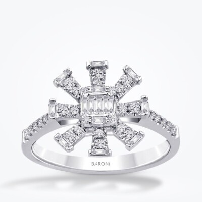 0.97 Karat Pırlanta Baget Set - 2