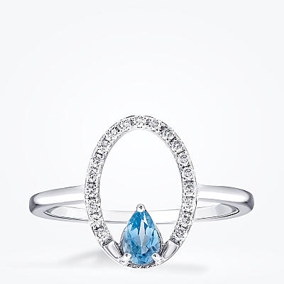 1.65 Karat Pırlanta Blue Topaz Set - 2