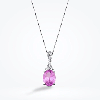 8.66 Karat Pırlanta Pink Safir Trend Set - 3