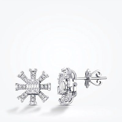 0.97 Karat Pırlanta Baget Set - 4