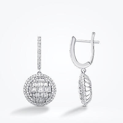 2.13 Karat Pırlanta Baget Taşlı Set - 4