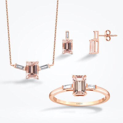 2.65 Karat Pırlanta Morganit Set