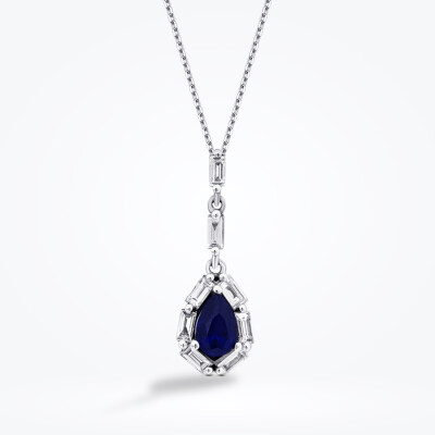 3.00 Karat Pırlanta Safir Set - 2