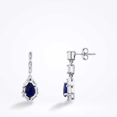 3.00 Karat Pırlanta Safir Set - 3