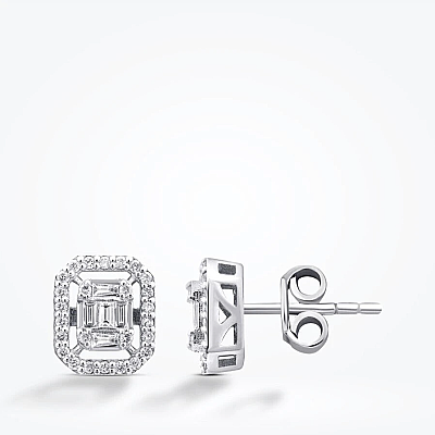 0.61 Karat Pırlanta Baget Mini Set - 4