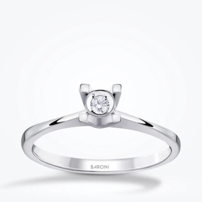 0.16 Karat Pırlanta Tektaş Mini Set - 2