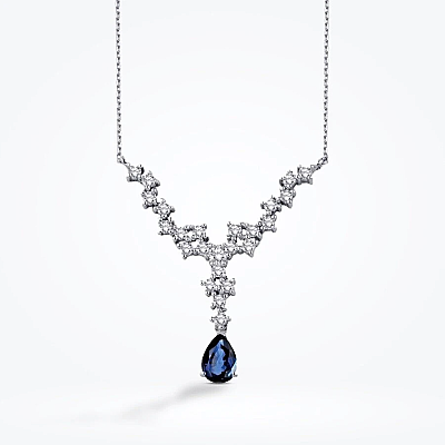 2.54 Karat Pırlanta Safir Set - 3