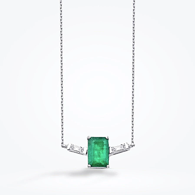 2.32 Karat Pırlanta Zümrüt Set - 3