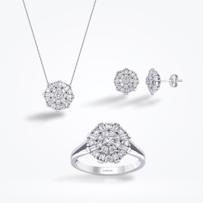 2.56 Karat Pırlanta Baget Set