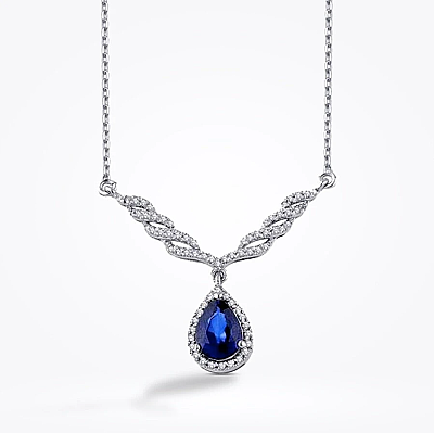 3.65 Karat Pırlanta Safir Set - 3