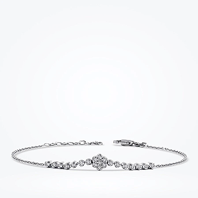0.56 Karat Pırlanta Çiçek Trend Set - 4