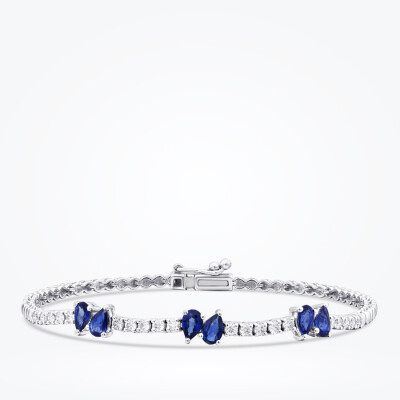 12.91 Karat Pırlanta Safir Set - 4