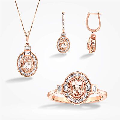2.56 Karat Pırlanta Morganit Set