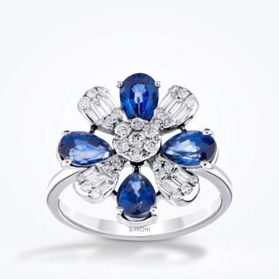 8.08 Karat Pırlanta Safir Set - 2
