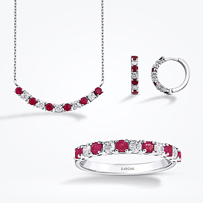 1.78 Karat Pırlanta Yakut Set