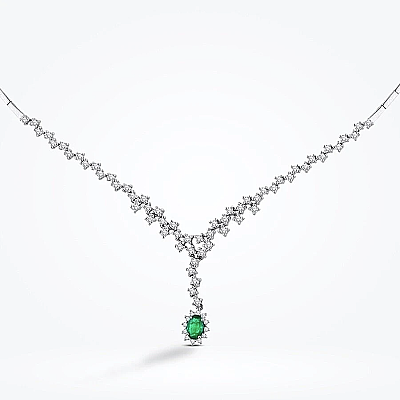 4.65 Karat Pırlanta Zümrüt Set - 2