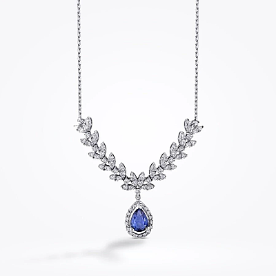 4.08 Karat Pırlanta Safir Set - 3