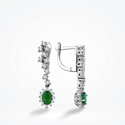 4.65 Karat Pırlanta Zümrüt Set - 3