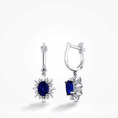 4.01 Karat Pırlanta Safir Set - 4