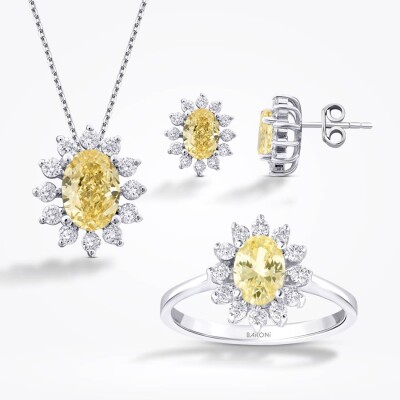 6.18 Karat Pırlanta Oval Fancy Set