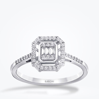 0.58 Karat Pırlanta Baget Set - 2