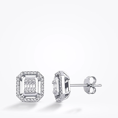 0.58 Karat Pırlanta Baget Set - 4
