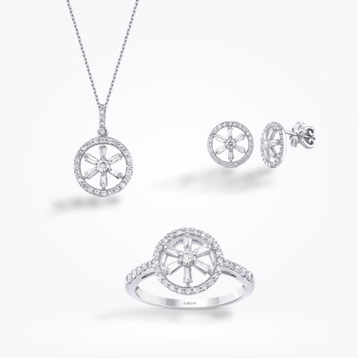 1.16 Karat Pırlanta Baget Set