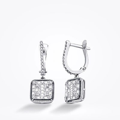 1.43 Karat Pırlanta Baget Set - 4