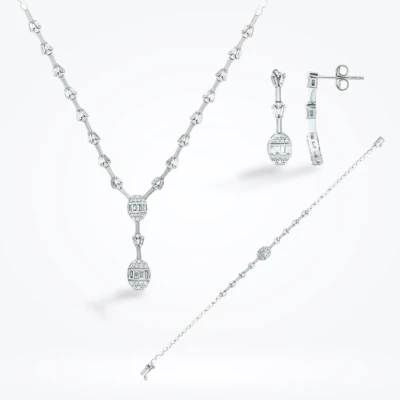 2.08 Karat Pırlanta Baget Set