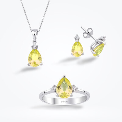 10.54 Karat Pırlanta Fancy Taş Trend Set - 1