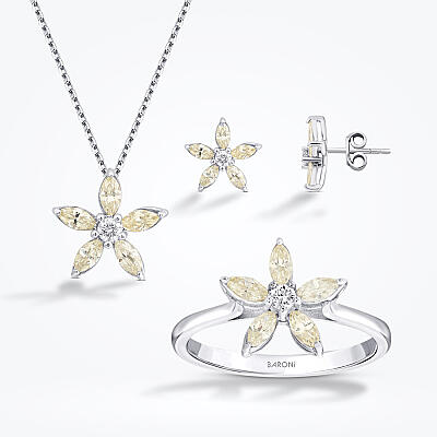 2.60 Karat Pırlanta Markiz Taşlı Fancy Set - 1