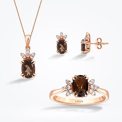 3.03 Karat Pırlanta Renkli Taş Set