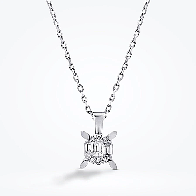 0.33 Karat Pırlanta Baget Tektaş Mini Set - 3