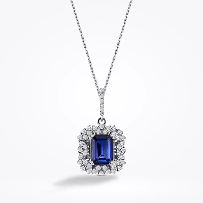 8.35 Karat Pırlanta Baget Safir Set - 3